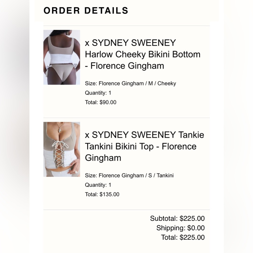 Frankie’s Bikini x Sydney Sweeney